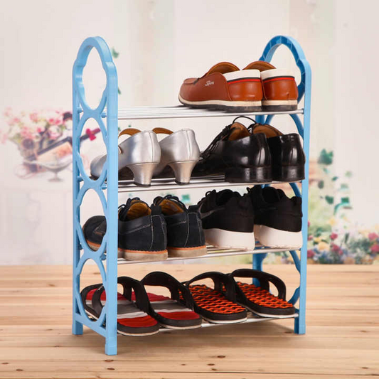 5 Layer Steel Rods Foldable Shoe Rack